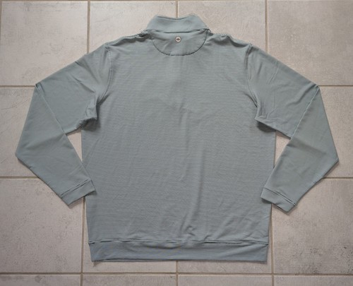 Pullover elástico verde blanco Peter Millar XL Tulane University 1/4 cremallera para hombre - Imagen 5 de 8