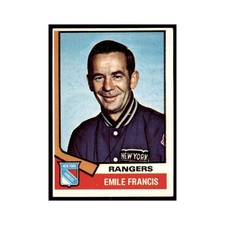 Emile Francis 1974 Topps #9 Hockey Cards Hockey Card EX