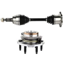 New Front Wheel Hub & Bearing Assembly & CV Axle Shaft fits Cadillac Chevy GMC