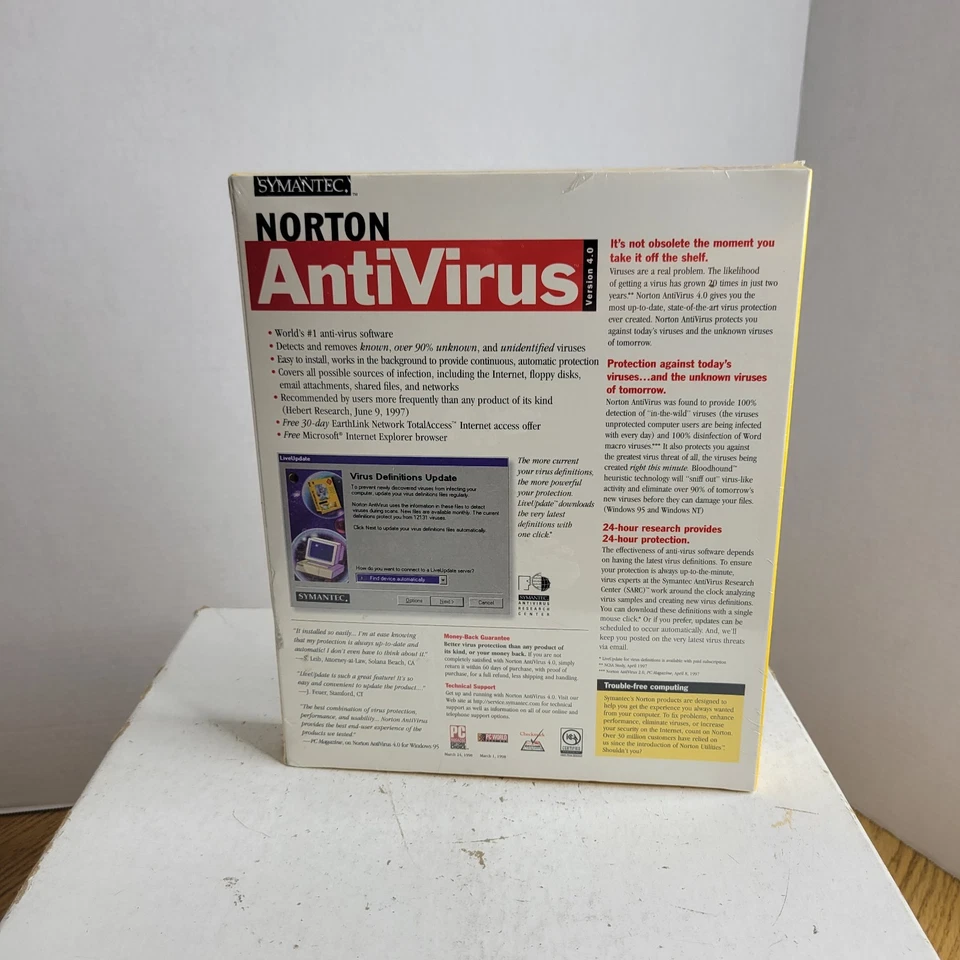Norton AntiVirus 5.0 Windows NT, 95, 98 and 3.1 DOS New Sealed - Image 2 of 4