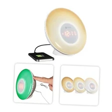  Wake Up Light with White Noise, Color Changing, Sunrise Simulation, 7 Wake Up 