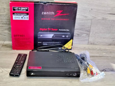 Zenith DTT901 Digital TV tuner Converter Box With Remote, CRT, Gamer