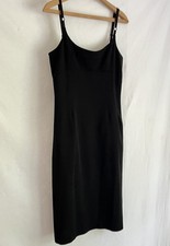 Dolce & Gabbana Tight Black Dress - Classic Satin Bra Straps IT44 8 Y2K 90s D&G