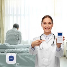 Early Alert Bed Alarm System, Wireless Bed and Chair Sensor Pad with Call Button