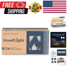 Eco-Friendly Unscented Tea Lights - 4-Hour Clean Burning Candle Set of 24