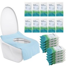 100 Pack Toilet Seat Covers Disposable, Individually Wrapped Travel Toilet Co...