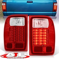 Red Smoke Replacement Led Tail Lights Brake Stop Lamps For 1993-1999 Ford Ranger