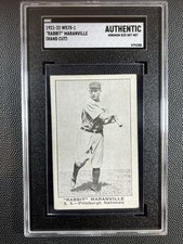 1921-1922 Rabbit Maranville W575-1 Hand Cut HOF SGC Graded