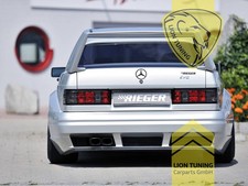 Rieger Hecklippe Spoiler Heckspoiler Kofferraum Lippe f&uuml;r Mercedes 190 W201 Limo