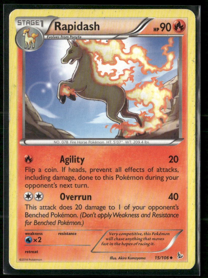 Rapidash XY - Flashfire 15/106 Normal LP