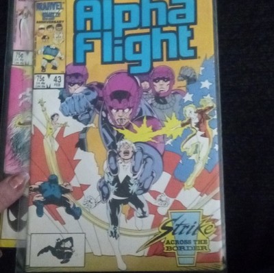 Marvel Comics Alpha Flight #43 Sentinel John Byrne Copper Age 1987 Comic Book