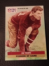 1991 Pro Set Football - #21 Jim Thorpe Pioneer of the Game Poor Condition 