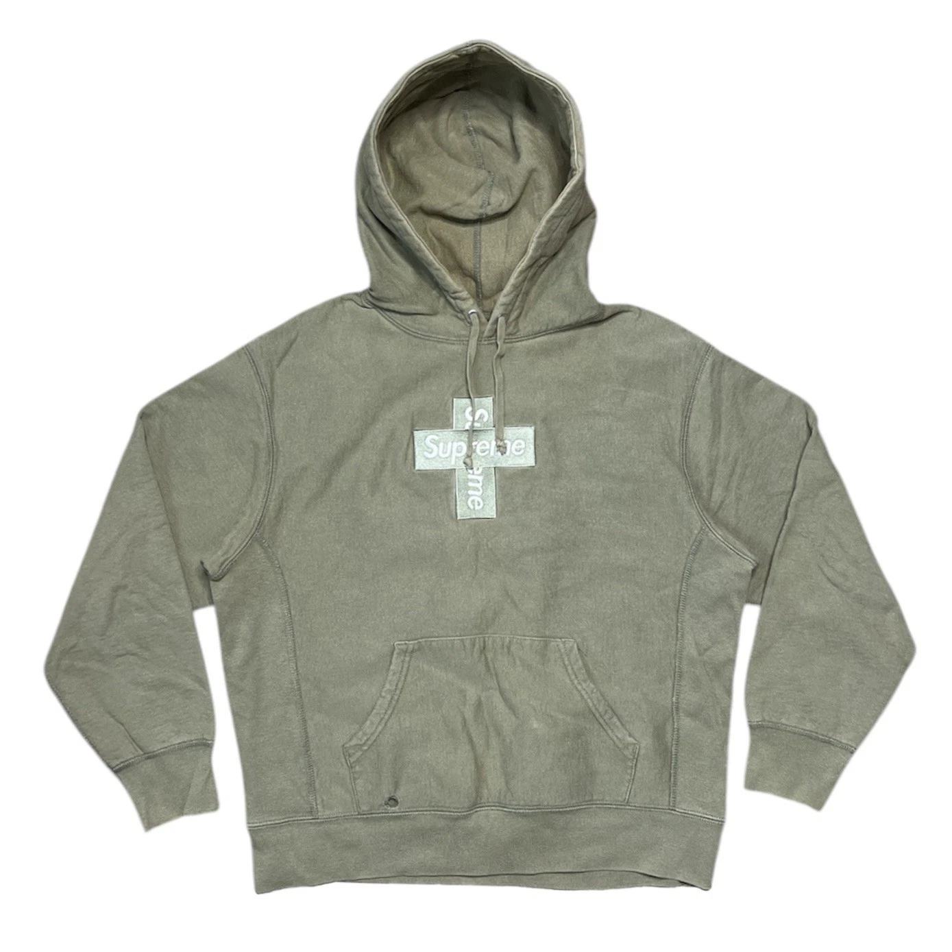 sweat à capuche logo boîte croisée suprême