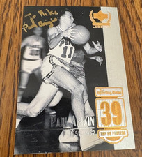 Paul Arizan  Signed 1999  Legends Upper Deck Basketball Trading Card  