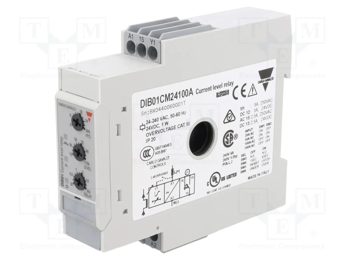 CARLO GAVAZZI DIB01CM24100A Current monitoring relay