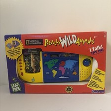 LeapFrog National Geographic REALLY WILD ANIMALS 1997 w/ 25 Cards - NEW