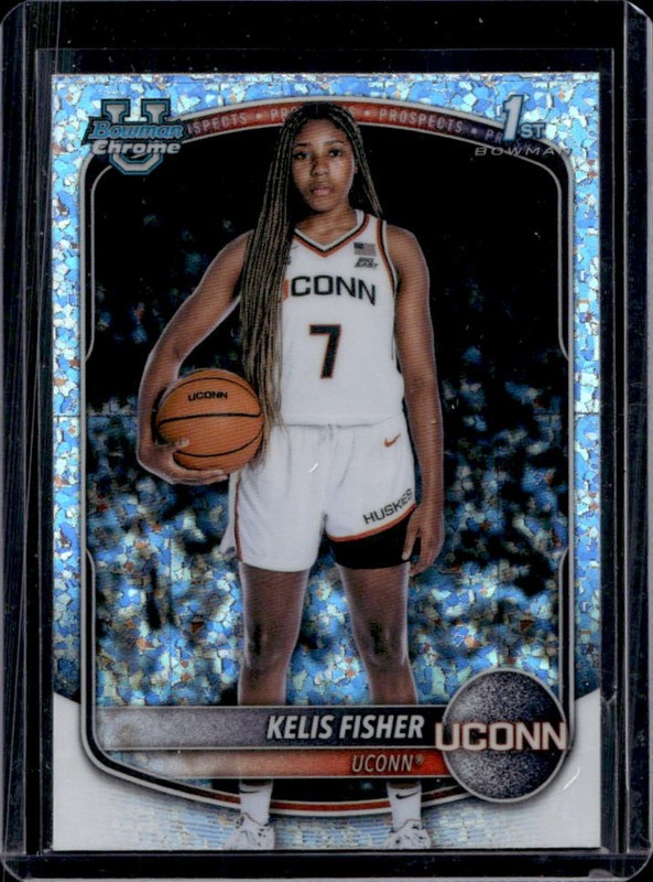 2025-26 Bowman Kelis Fisher Chrome Mini Diamond Refractor 1st #BCP-89 Huskies