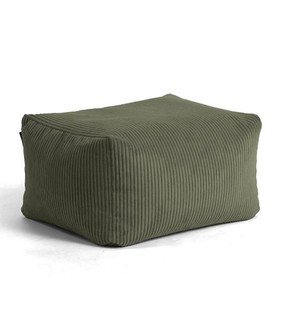mokebo Pouf Hocker Sitzhocker Sitzpouf Grün Cordbezug EPS Füllung Wohnzimmer