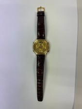Seiko Moonphase 7A48-702A Quartz Vintage Mens Watch Rare From JAPAN