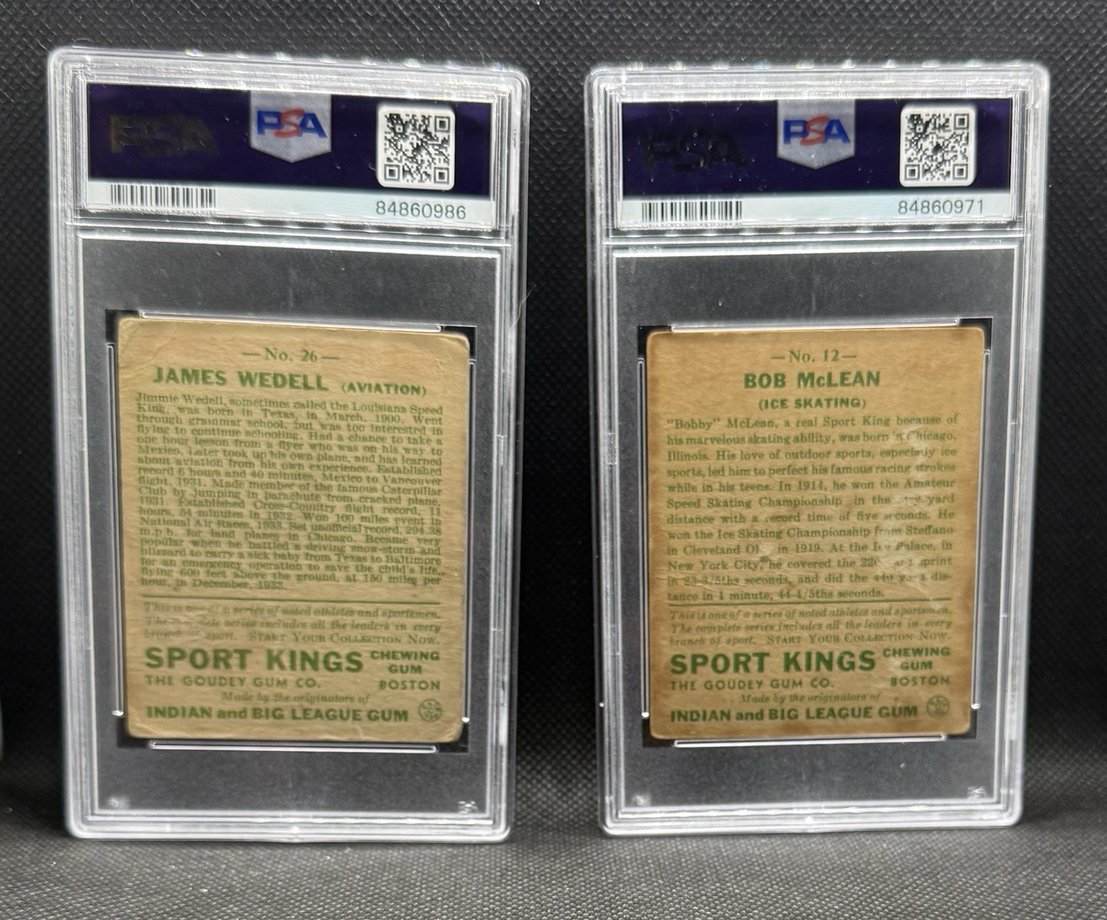 🔥LOT Of 12 PSA Graded~ 1933 Goudey Sport Kings Cards - Multiple Sports🔥 view 6