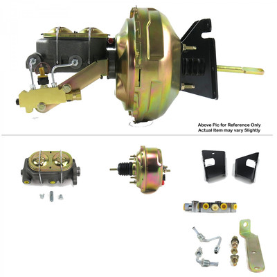 1973-77 Chevy Chevelle FW Mount Power 7'' Single Brake Booster Kit Disc/Disc