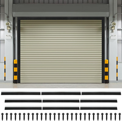 12 X 10 Ft Garage Door Brush Seal Kit, 3 Inch Roll up Door Seal with Aluminum Tr