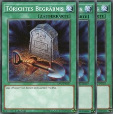 yugioh 3x Törichtes Begräbnis SDPD-DE027 COMMON 1AUFLAGE DEUTSCH