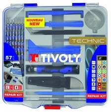 Tivoly - Smartphone Tablet Repair Kit - 38 Bits 1 Antistatic Bracelet 1 Suction
