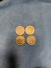 Lot of 4 1923 Peace Dollars - No Mint Mark - UNC Details Cleaned