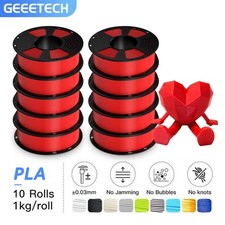 10KG GEEETECH 3D Printer Filament PLA FDM 1.75mm High Strength Consumables Red