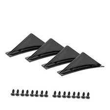 Rear Bumper Diffuser, Glossy Fin Rear Bumper Diffuser Lip Spoiler Kit with