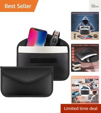 2 Pack Faraday Bags for Phone and Car Keys, Signal Blocking Key Pouch, Anti T...