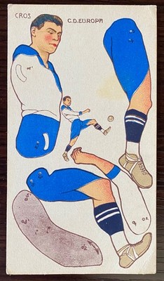 1920  s Manuel Cros Chocolates Amatller Card CE Europa Spain Barcelona MK