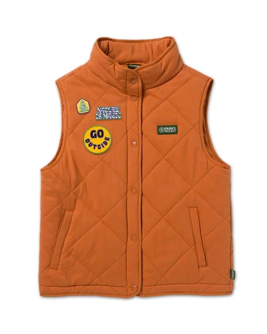 🧡NWT*Parks Projec x Smoky Mountains Women's Size XL Nature's Magic Puffer Vest