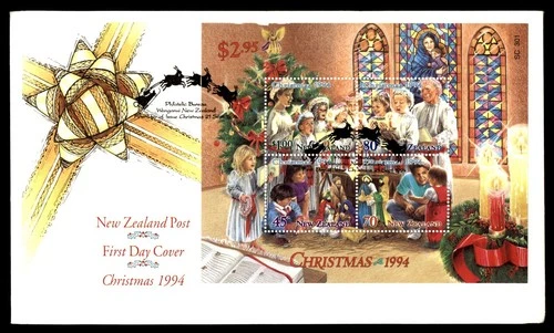 Mayfairstamps New Zealand FDC 1994 block Christmas First Day Cover aax_51811