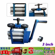 Manual Combination Rolling Mill Machine Jewelry Metal Tools Equipments NEW 75mm