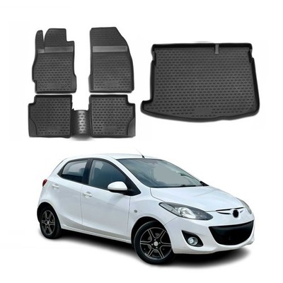 For Nissan Juke 11-14 Floor Mat and Cargo Liner Set Classic 1st, 2nd Row & Cargo