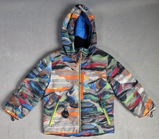 Obermeyer Kids I-Grow Ski Jacket Size 4 Compass Hooded Bright Colors Warm