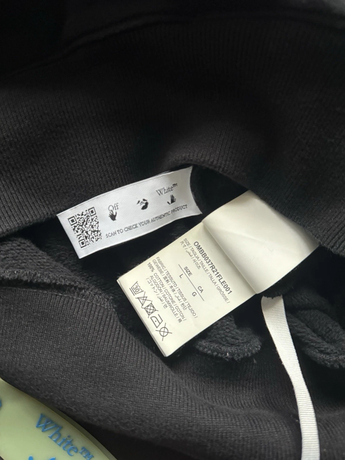 Felpa con cappuccio slim stampa Monna Lisa Off White taglia L