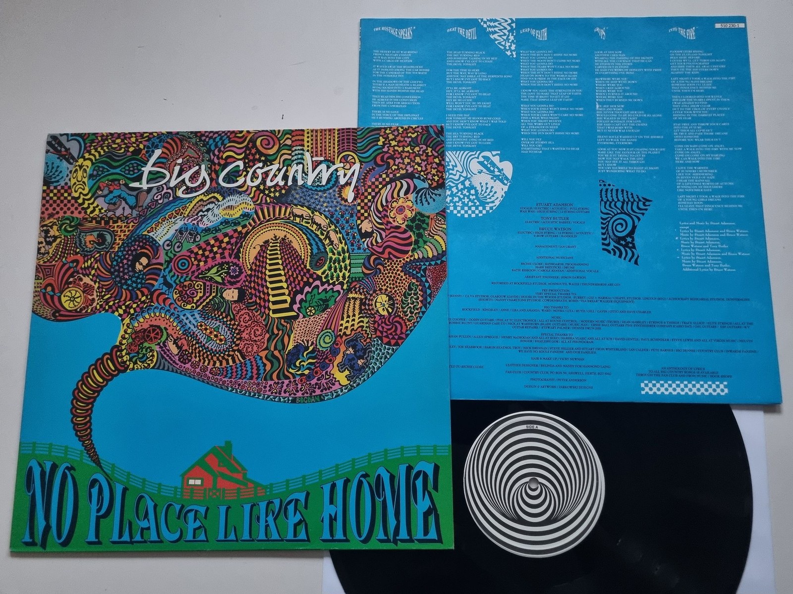 Big Country - No Place Like Home Vinyl LP Europe VERTIGO SWIRL