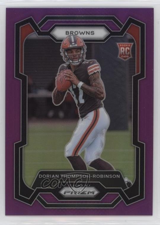 2023 Panini Prizm Rookies Purple 67/125 Dorian Thompson-Robinson #322 14zz