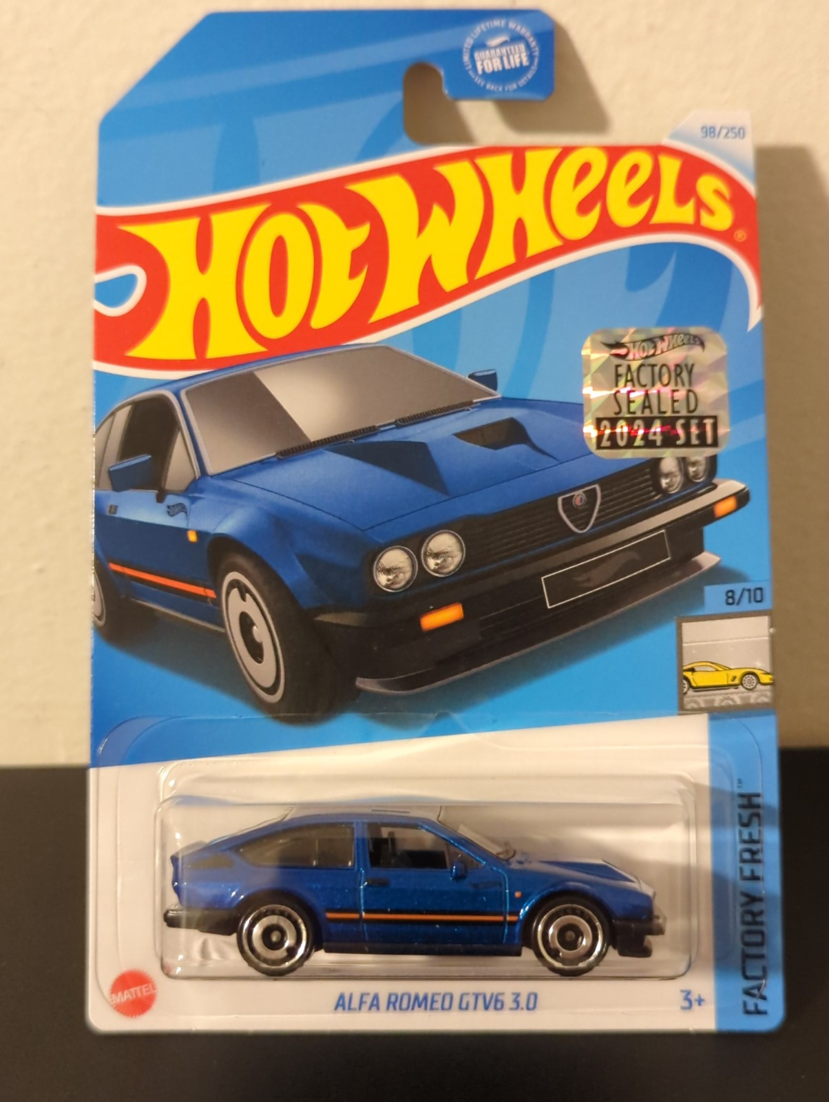 HOT WHEELS ALFA ROMEO GTV6 3.0 1:64 BLUE 2024 Factory Sealed