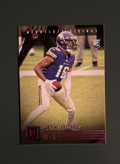 2020 Panini Chronicles - Panini Justin Jefferson #PA-23 Pink (RC)