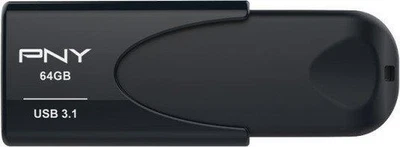 PNY Attaché 4 3.1 schwarz 64 GB, USB-A 3.0 Stick - Bild 1 von 4
