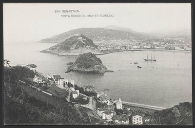 Guipúzcoa. SAN SEBASTIAN. Vista desde el Monte Igueldo.