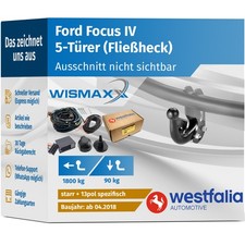 ANHÄNGERKUPPLUNG für Ford Focus IV HN ab 18 starr WESTFALIA +13pol E-Satz SPEZ