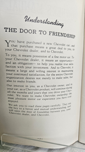 1939 Chevrolet Owner Manual Book Passenger Cars Vintage Original - Afbeelding 2 van 8