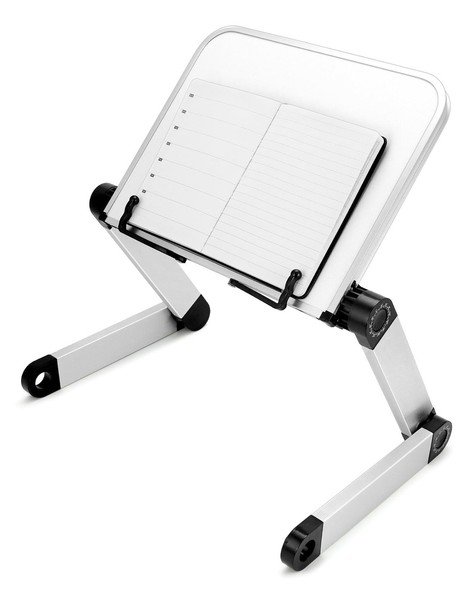 BuchstäNder LesestäNder Aluminiumlegierung Weiß Zusammenklappbar Ergonomisch 15°-image