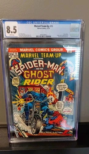 Marvel Team-Up #15 CGC 8.5 1973 Spider-Man And Ghost rider. Amazing High Grade!