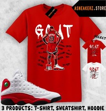 T-shirt maglietta abbinata AJ 13 Chicago 2026 da abbinare sneaker MJ Goat